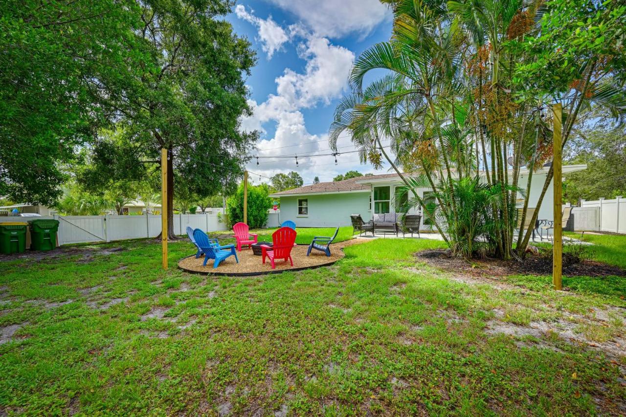 Sunny Sarasota Home With Private Yard And Fire Pit! Ngoại thất bức ảnh